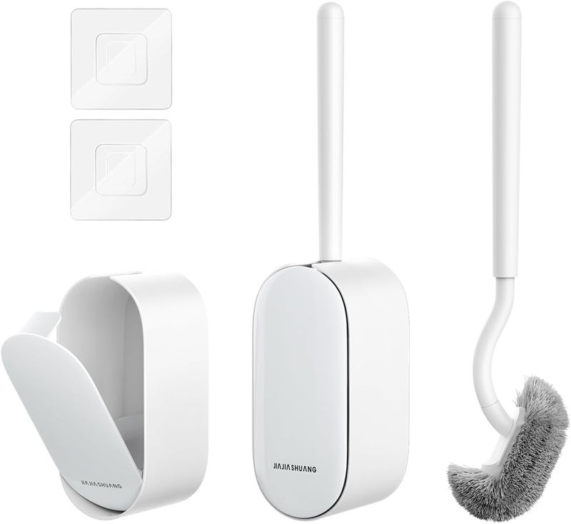 OSCIOSS Bathroom Toilet Brush, Toilet Cleaner Brush [2 Pack] with Ergonomic Design, Compact Size, Durable Bristles, Wall Mounted RV Toilet Brush for Bathroom Cleaning - Image 1